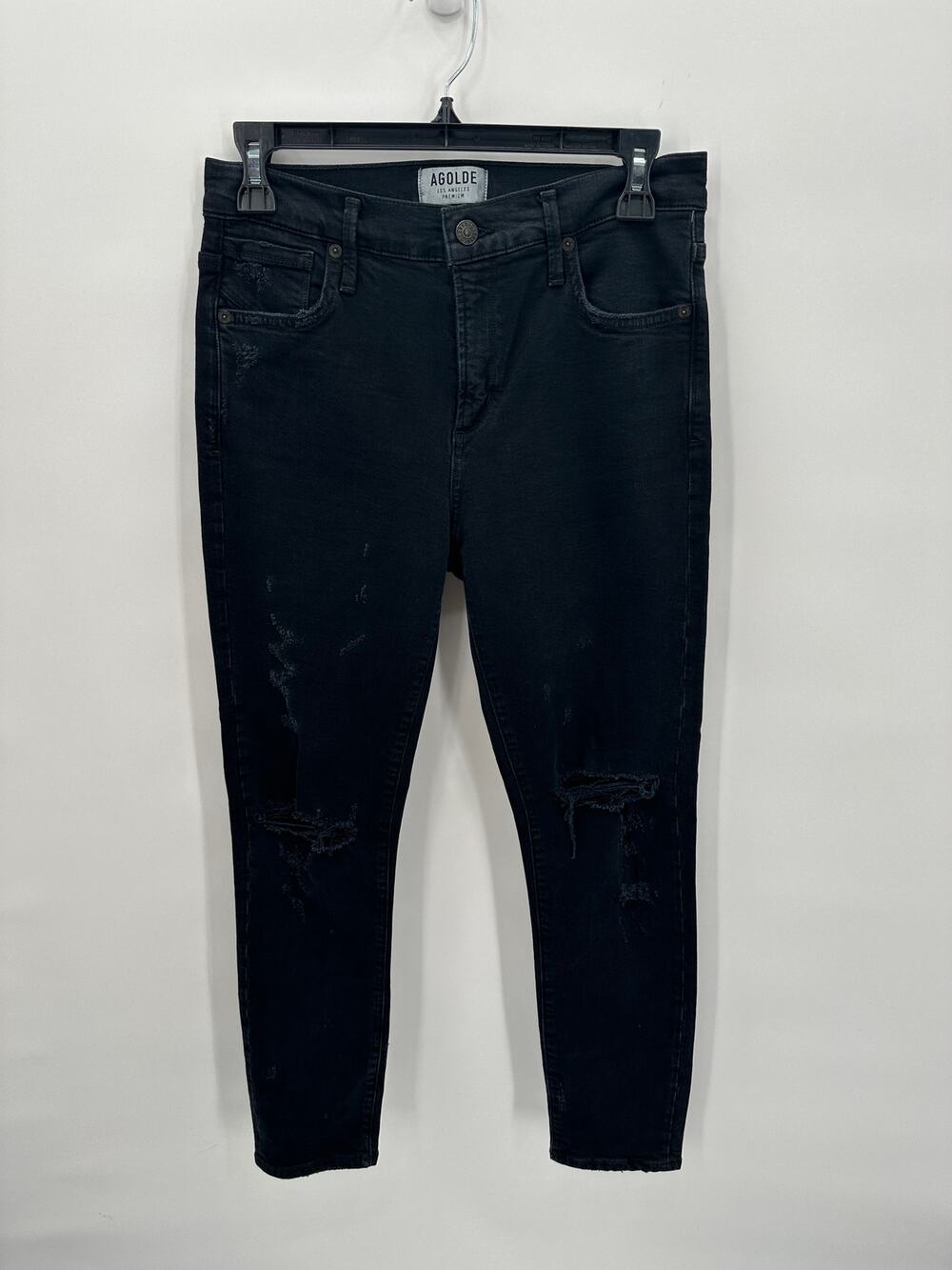 AGOLDE Sophie High Rise Skinny Crop Jeean in Harlow Destructed // 26